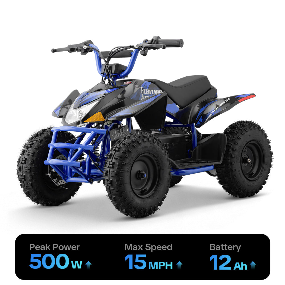 HoverHearts XW-A17 Electric ATV 500W 36V Four-wheeled Electric Motorcycle 10-15MPH Safety Speed
