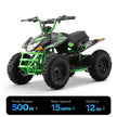 HoverHearts XW-A17 Electric ATV 500W 36V Four-wheeled Electric Motorcycle 10-15MPH Safety Speed