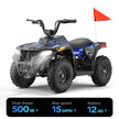 HoverHearts EA500-ER Electric ATV for Kids Teens 10-15MPH Safety Speed - HoverHearts