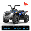 HoverHearts EA500-ER Electric ATV for Kids Teens 10-15MPH Safety Speed