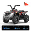 HoverHearts EA500-ER Electric ATV for Kids Teens 10-15MPH Safety Speed - HoverHearts