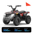 HoverHearts EA500-ER Electric ATV for Kids Teens 10-15MPH Safety Speed