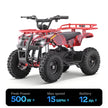 HoverHearts EA500-RA Off-road Electric Four-wheeled Motorcycle 500W 36V Powerful Electric ATV