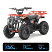 HoverHearts EA500-RA Off-road Electric Four-wheeled Motorcycle 500W 36V Powerful Electric ATV