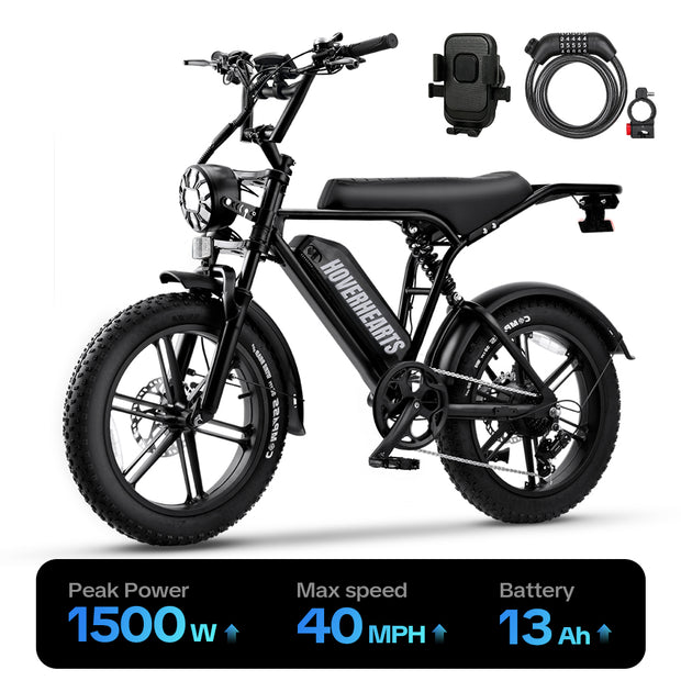 HoverHearts Eb-1 Electric Bike 7-Speed Transmission Top Speed 28MPH