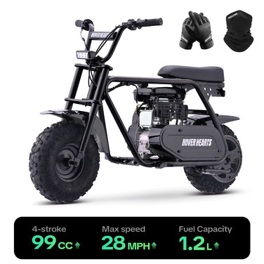 HoverHearts MB0001 Mini Bike 105CC 4-Stroke Gas Bike Max Speed 40 km/h