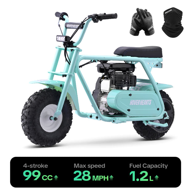 HoverHearts MB0001 Mini Bike 105CC 4-Stroke Gas Bike Max Speed 40 km/h