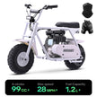 HoverHearts MB0001 Mini Bike 99CC 4-Stroke Gas Bike Max Speed 28MPH