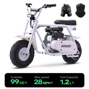 HoverHearts MB0001 Mini Bike 105CC 4-Stroke Gas Bike Max Speed 40 km/h