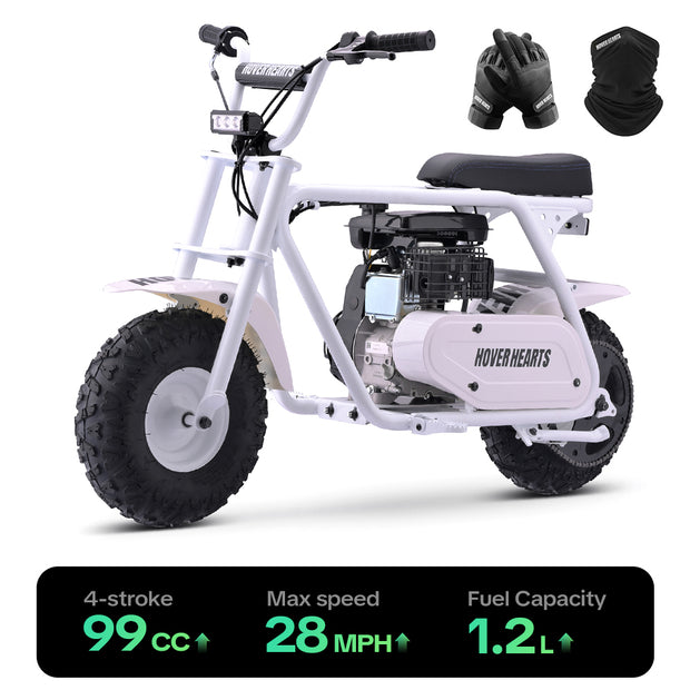 HoverHearts MB0001 Mini Bike 105CC 4-Stroke Gas Bike Max Speed 40 km/h