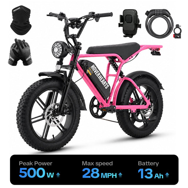 HoverHearts Eb-1 Electric Bike 7-Speed Transmission Top Speed 28MPH - HoverHearts