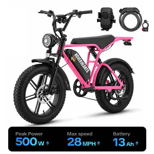 HoverHearts Eb-1 Electric Bike 7-Speed Transmission Top Speed 28MPH - HoverHearts