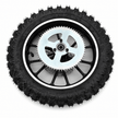 Rear Wheel with sprocket for Hover Hearts Dirt Bike DB008/DB4S004 - HoverHearts