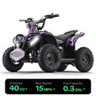 HoverHearts  XW-A01 40CC 4-Stroke Gas Powered ATV For Kids 15 MPH Max Top Speed