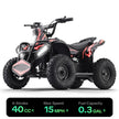 HoverHearts  XW-A01 40CC 4-Stroke Gas Powered ATV For Kids 15 MPH Max Top Speed