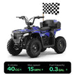 HoverHearts XW-A19 4 Wheeler Dirt Bike 4-Stroke 40CC Gas Powered ATV For Kids - CPSC Security Certification - HoverHearts