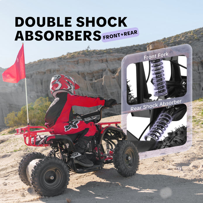 HoverHearts EA500-RA Off-road Electric Four-wheeled Motorcycle 500W 36V Powerful Electric ATV