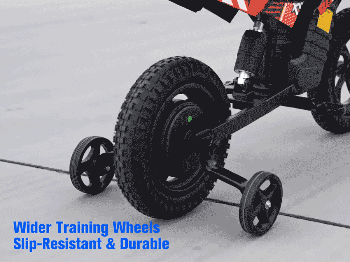 HoverHearts DZ006 Kids 2-in-1  Electric Balance Dirt Bike,  with Removable Training Wheels,  6.21 MPH Safe Speed
