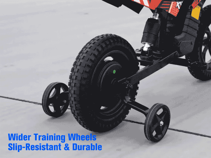 HoverHearts DZ006 Kids 2-in-1  Electric Balance Dirt Bike,  with Removable Training Wheels,  6.21 MPH Safe Speed