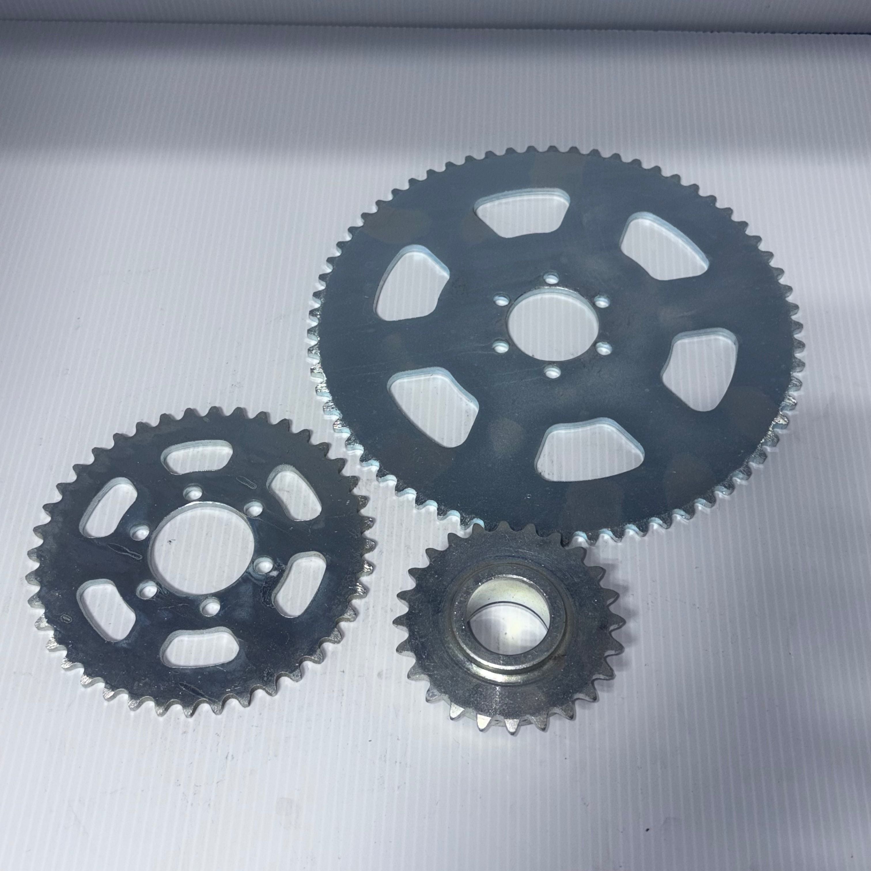 Sprocket Set 3pc For Gas Gokart