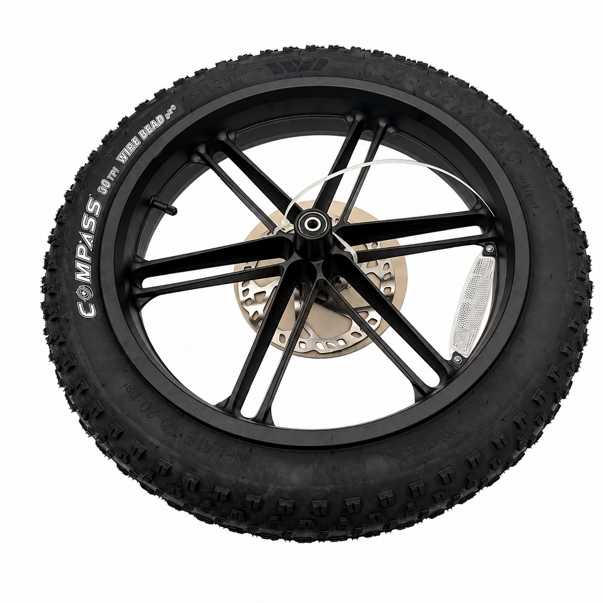 front wheel with brake disc FOR EB-1 electric bike