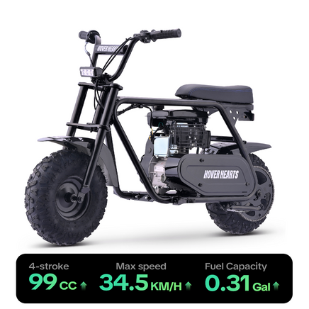 99 CC 4-Stroke, Speed up to 34.5KM/H, 25 miles range